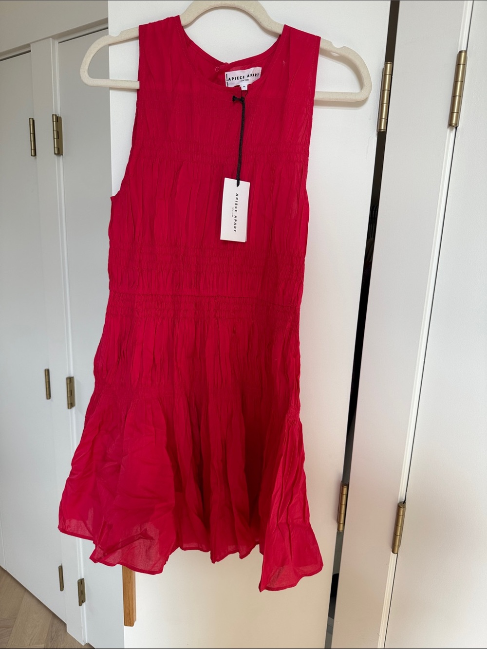 Apiece Apart Sleeveless red/dark pink Party Dress